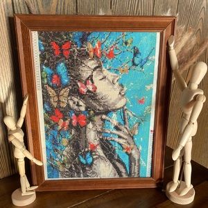 5d butterfly girl diamond dots